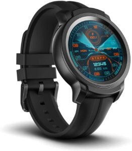 Ticwatch E2 smartwatch with Built-in GPS 5ATM Waterproof 24h Heart Rate Monitoring Wear OS by Google Watch iOS and Android Compatible