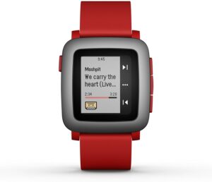 pebble Time Smartwatch Red 