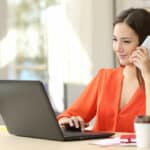a woman using gadgets