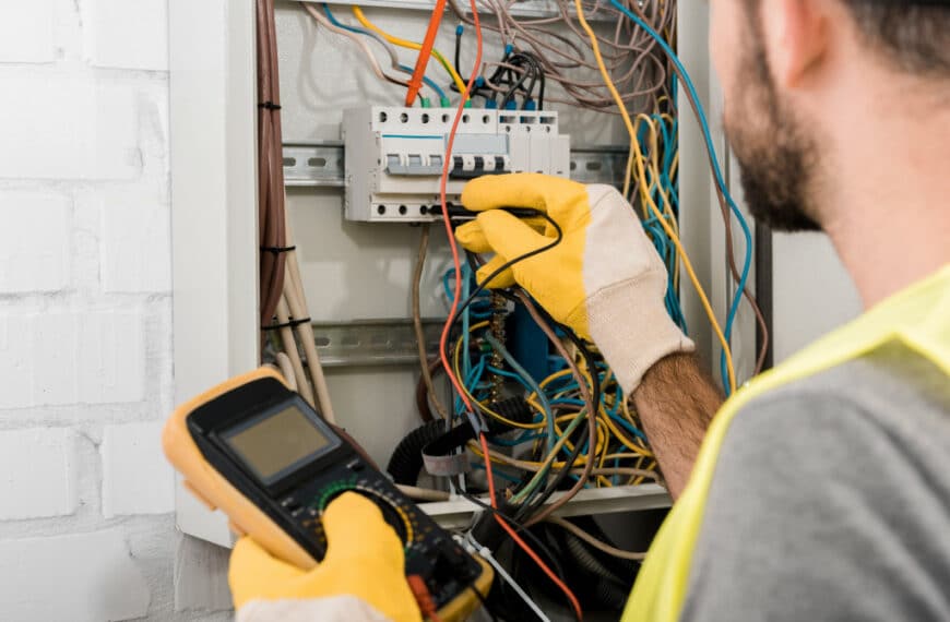 man doing electrical repair